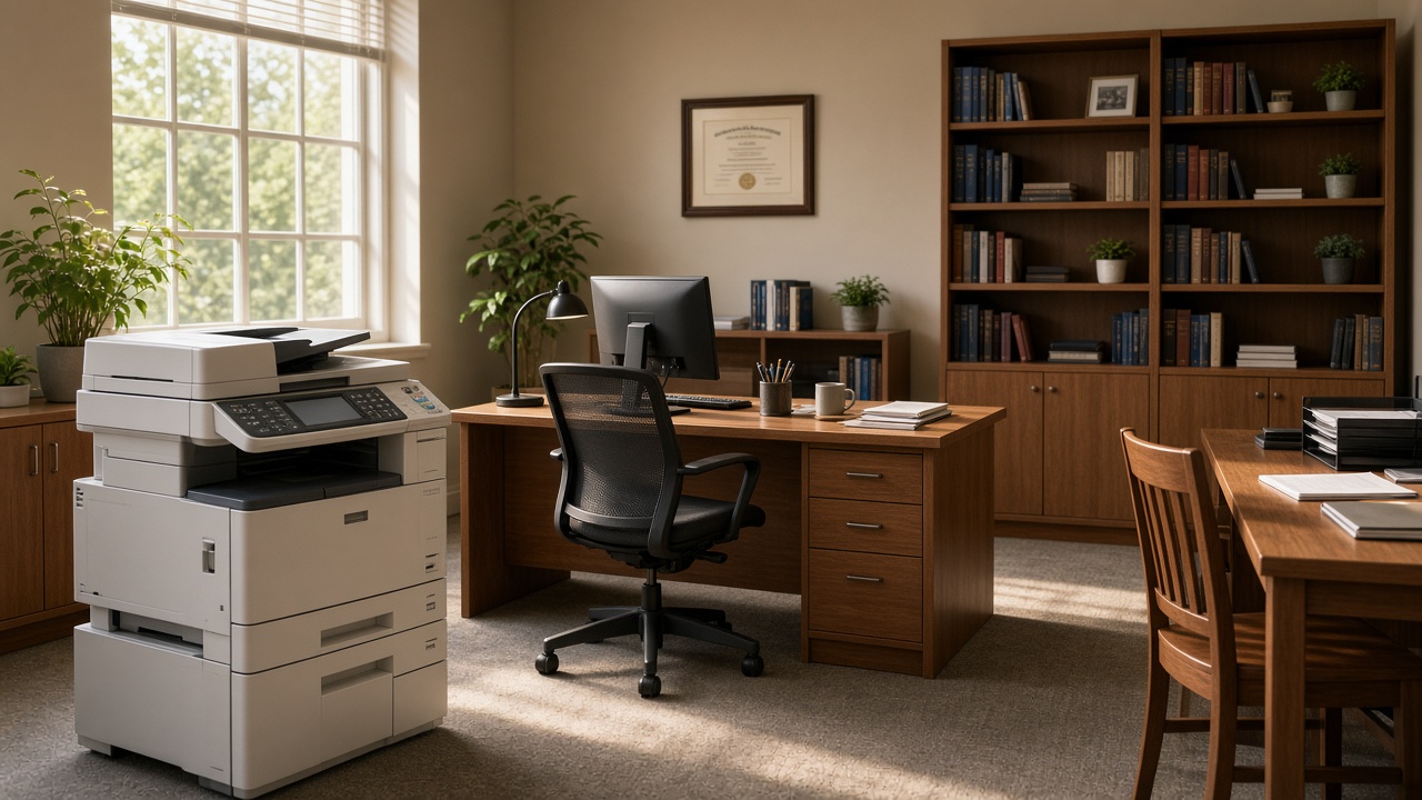 Copier in a school administration office